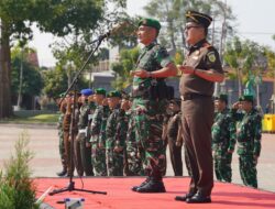 Dalam rangkaPengamanan Kejari Tuban,TNI dan Kejaksaan gelar Apel kesiapan 2025.