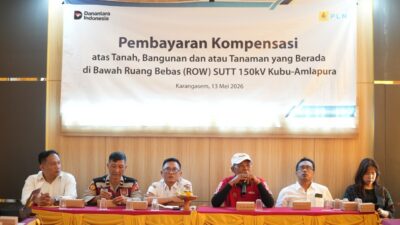Terapkan Prinsip GCG, PLN Tuntaskan 100% Pembayaran Kompensasi ROW SUTT 150 kV Kubu-Amlapura di Desa Culik dan Desa Kertamendala Kab Karangasem